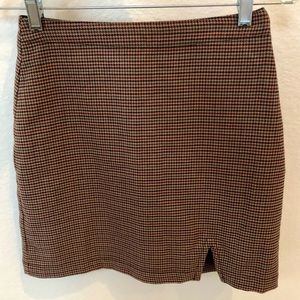 Plaid mini skirt